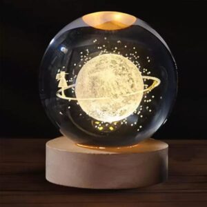Moon Girl - 3D Crystal Ball Lamp