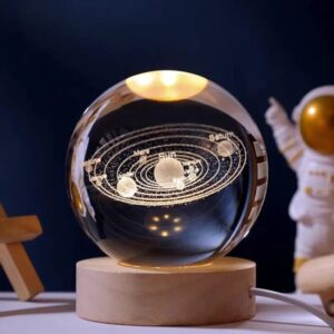 Solar system - 3d crystal ball lamp.