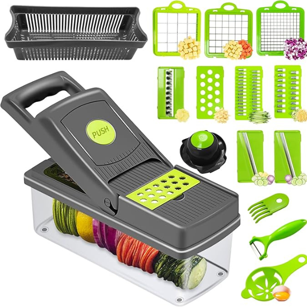 16 in 1 Vegetable Chopper - Veggie Slicer - Image 2