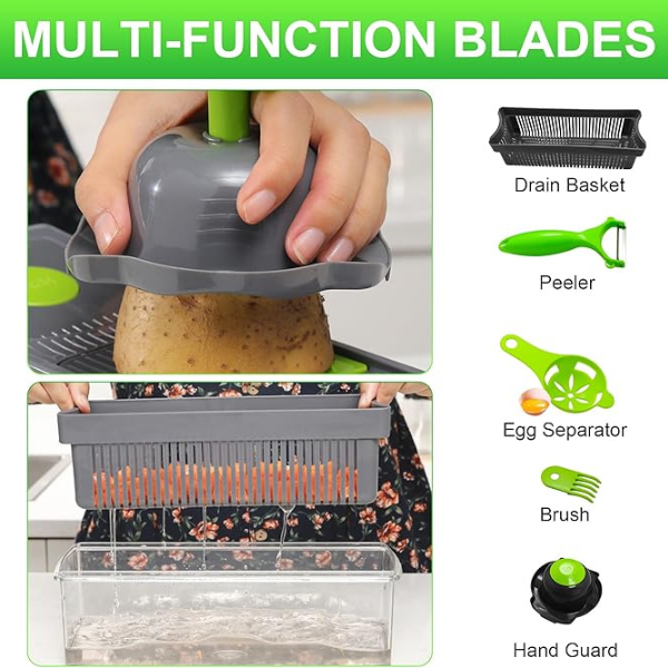 16 in 1 Vegetable Chopper - Veggie Slicer - Image 4