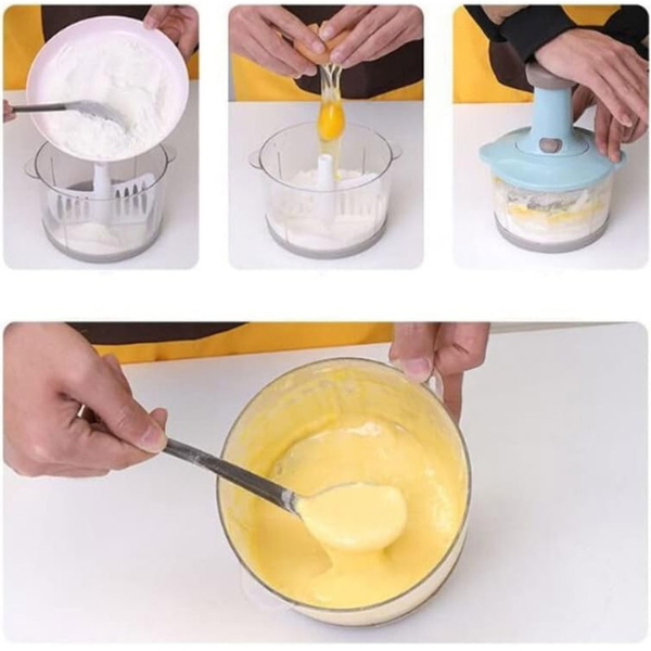 Manual Hand Press Chopper - 1.5L Bowl - Image 5