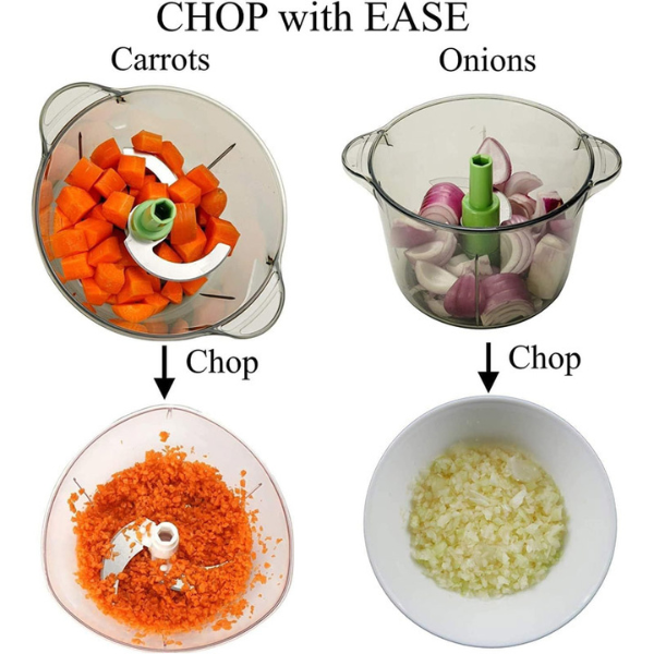 Manual Hand Press Chopper - 1.5L Bowl - Image 6