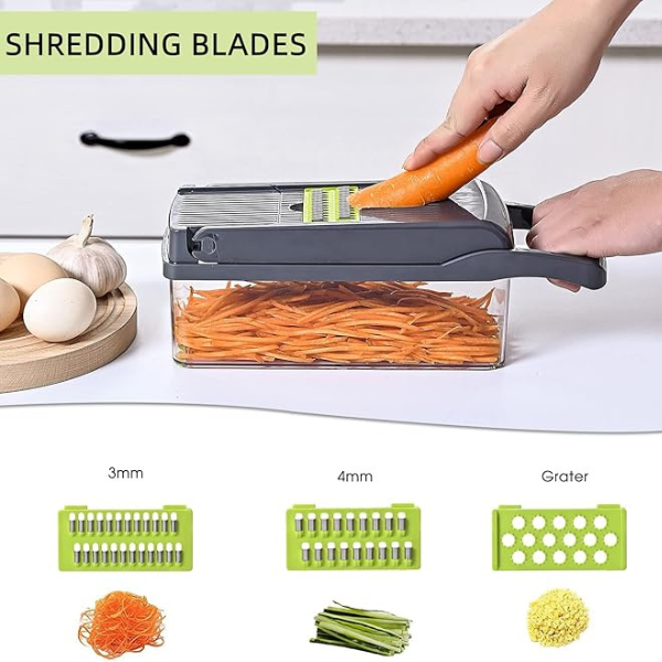 16 in 1 Vegetable Chopper - Veggie Slicer - Image 6