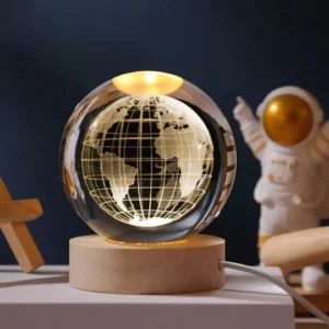 Earth - 3D Crystal Ball Lamp
