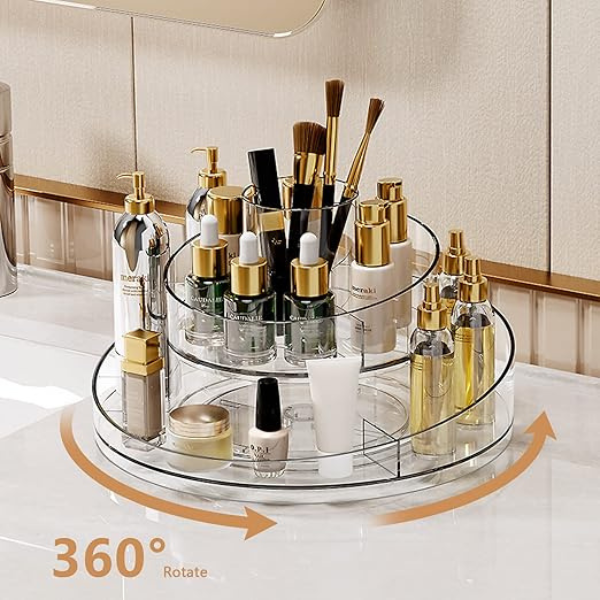 360° Rotating Makeup & Cosmetic Organizer - Image 3