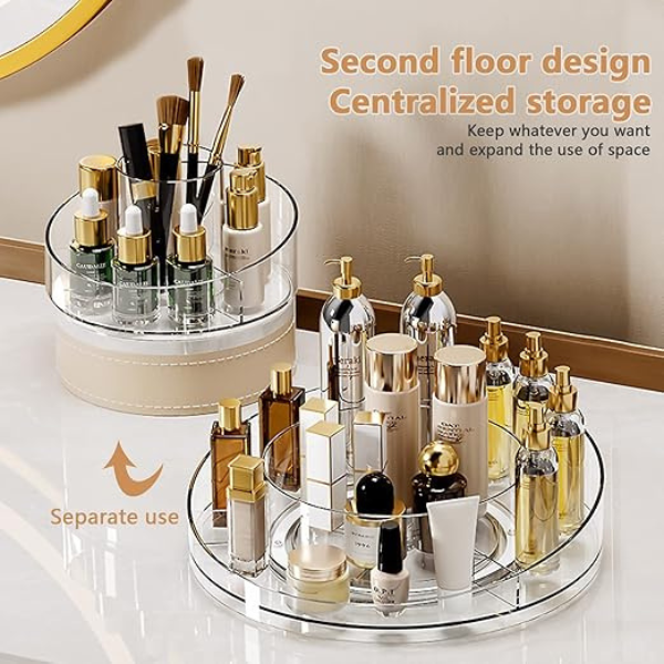 360° Rotating Makeup & Cosmetic Organizer - Image 4